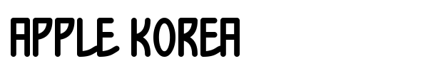 Apple Korea font preview